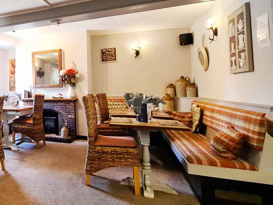 The dining area at the Old Ox Inn Shillingstone Blandford Forum Dorset
