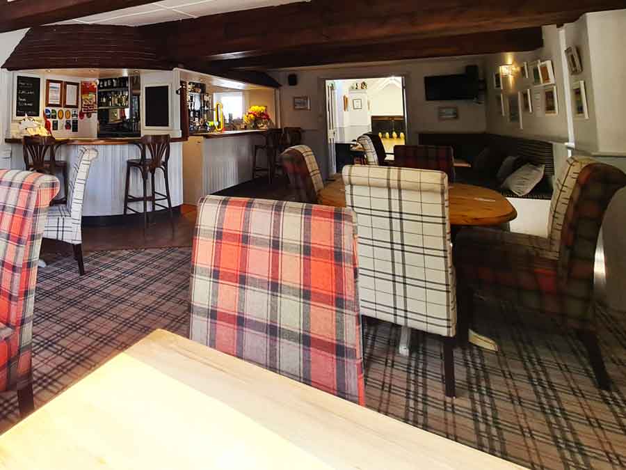 The dining area at the Old Ox Inn Shillingstone Blandford Forum Dorset